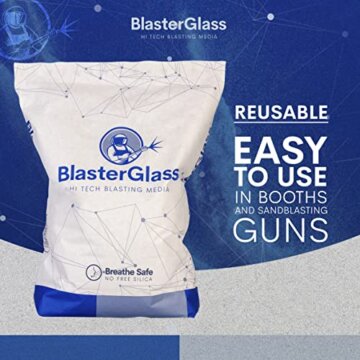 BlasterGlass Hi-Tech 40-60 Abrasive Strahlmittel für Strahlkabinen und Sandstrahlpistolen 10 kg - 4