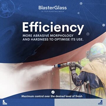 BlasterGlass Hi-Tech 40-60 Abrasive Strahlmittel für Strahlkabinen und Sandstrahlpistolen 10 kg - 6