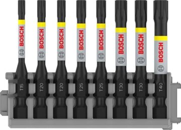 Bosch 8x PRO Torx Impact Bit (170 x 120 mm, Professional Zubehör Schraubendreher, Schraubendreher) - 1