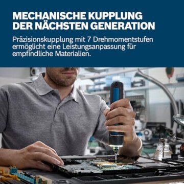 Bosch Professional Akkuschrauber Bosch GO 3 (inkl. 8-teiligem Bit-Set, Bitaufnahme, USB-C-Kabel, Mini-Koffer) - 2