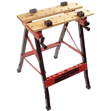 Brüder Mannesmann Werkbank, Kartonmasse: 88x12,5x18 cm, aufgebaut: 82x70x62 cm, Gewicht 7,6 kg | M 7000 - 3