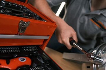 Brüder Mannesmann Werkzeugbox, bestückt, 155-teilig | M29066 - 13