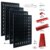 CCLIFE Werkzeugwand Lochwand 4 tlg Inkl. 52-Teiligem Metall Werkzeuglochwand Vier Teile 160 x 60 x 2 cm Erweiterbar Zubehör Wandregal Werkzeugaufbewahrung Schwarz - 2