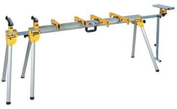 DeWalt Universal-Untergestell/ Sägen-Untergestell (passend für Paneel-, Kapp- und Gehrungssägen, leichte Aluminiumkonstruktion, einfacher Transport, Teleskop-Auszug, Klappanschlag) DE7023, DEWALT DE7023-XJ - Banco de trabajo de alto rendimiento para Ingletadoras - 2