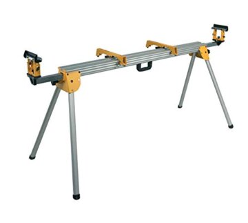 DeWalt Universal-Untergestell/ Sägen-Untergestell (passend für Paneel-, Kapp- und Gehrungssägen, leichte Aluminiumkonstruktion, einfacher Transport, Teleskop-Auszug, Klappanschlag) DE7023, DEWALT DE7023-XJ - Banco de trabajo de alto rendimiento para Ingletadoras - 1