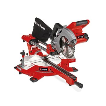 Einhell Akku-Zug-Kapp-Gehrungssäge TE-SM 36/210 Li-Solo Power X-Change (36 V, max. 65 mm x 310 mm Schnitttiefe/-breite, Ø 210 mm Sägeblatt, neigbarer Sägekopf, Laser, ohne Akku) - 1