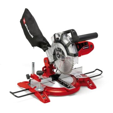 Einhell Kapp-Gehrungssäge TC-MS 2112 (max. 1.600 W, 5.000 min-1, hochwertiges HM-bestücktes Sägeblatt, Drehtisch mit Winkeleinstellung 45° links/rechts) - 1