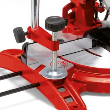 Einhell Kapp-Gehrungssäge TC-MS 2112 (max. 1.600 W, 5.000 min-1, hochwertiges HM-bestücktes Sägeblatt, Drehtisch mit Winkeleinstellung 45° links/rechts) - 5