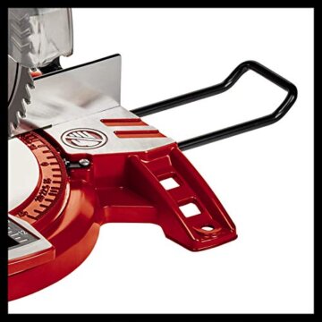Einhell Kapp-Gehrungssäge TC-MS 2112 (max. 1.600 W, 5.000 min-1, hochwertiges HM-bestücktes Sägeblatt, Drehtisch mit Winkeleinstellung 45° links/rechts) - 10