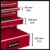 Einhell Werkstattwagen TC-TW 150 (bis max. 150 kg belastbar, 7 kugelgelagerte, voll ausziehbare und stabile Schubfächer, 4 große Leichtlaufräder, Interlock-System gg. Kippen) - 2