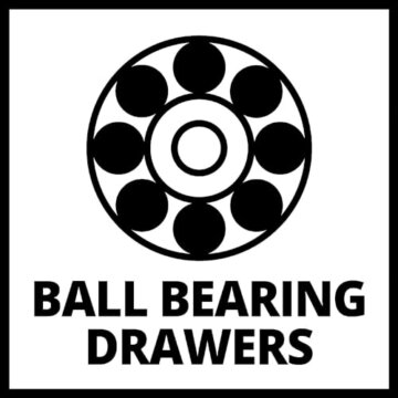 Einhell Werkstattwagen TC-TW 150 (bis max. 150 kg belastbar, 7 kugelgelagerte, voll ausziehbare und stabile Schubfächer, 4 große Leichtlaufräder, Interlock-System gg. Kippen) - 6