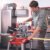Einhell Zug-Kapp-Gehrungssäge TC-SM 2531/2 U (1900 W, max. 70 mm x 310 mm Schnitttiefe/-breite, Ø 254 mm Sägeblatt, Untergestell, neigbarer Sägekopf, Zugfunktion, Laser) - 3