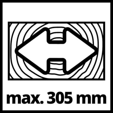 Einhell Zug-Kapp-Gehrungssäge TC-SM 254 (1900 W, max. 85 mm x 305 mm Schnitttiefe/-breite, Ø 254 mm Sägeblatt, neigbarer Sägekopf, Zugfunktion, Laser) - 9