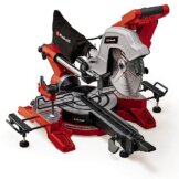 Einhell Zug-Kapp-Gehrungssäge TE-SM 10 L Dual (2.100 W, Ø 254 mm Sägeblatt, 305 mm Schnittbreite, 85 mm Schnitttiefe, Schnittlinienlaser, beidseitige Sägekopfneigung) - 1