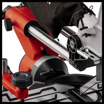 Einhell Zug-Kapp-Gehrungssäge TE-SM 10 L Dual (2.100 W, Ø 254 mm Sägeblatt, 305 mm Schnittbreite, 85 mm Schnitttiefe, Schnittlinienlaser, beidseitige Sägekopfneigung) - 3