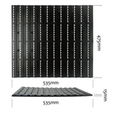 ESTEXO Stapelboxen Wandregal 66 teilig Werkzeugaufbewahrung Werkstattregal Lochwand - 5