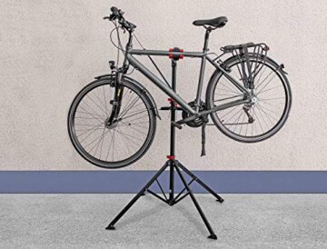 EUFAB 16414 Fahrradständer Profi, mit Stativ, 1,56 Zoll, 151-190 cm, Schwarz - 2