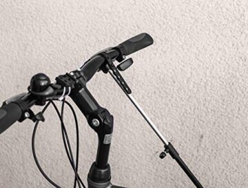 EUFAB 16414 Fahrradständer Profi, mit Stativ, 1,56 Zoll, 151-190 cm, Schwarz - 3
