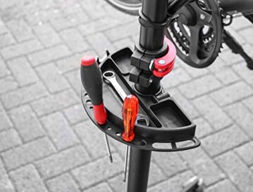 EUFAB 16414 Fahrradständer Profi, mit Stativ, 1,56 Zoll, 151-190 cm, Schwarz - 4
