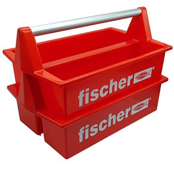 fischer Werkzeugkasten, der robuste und geräumige Werkzeugkoffer für professionelle Handwerker und passionierte Heimwerker, optimal geeignet zum Verstauen, Aufbewahren & Transportieren von Werkzeug - 6
