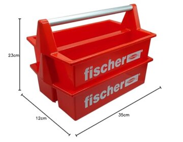 fischer Werkzeugkasten, der robuste und geräumige Werkzeugkoffer für professionelle Handwerker und passionierte Heimwerker, optimal geeignet zum Verstauen, Aufbewahren & Transportieren von Werkzeug - 8