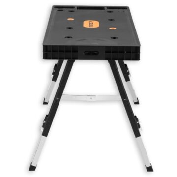 FUXTEC klappbare 5in1 Universal-Werkbank FX-WB – Werkbank/Arbeitstisch bis 150kg – höhenverstellbar bis 129x59x75cm – Transportroller mit Schubfächern – Werkstattbrett/Rollbrett - 7