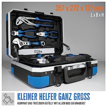 Güde 39005 Werkzeugkoffer GWZK 241 (Werkzeuset 241-teilig im handlichen Koffer, aus Chrom-Vanadium und Carbon-Stahl) - 2