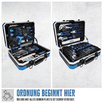 Güde 39005 Werkzeugkoffer GWZK 241 (Werkzeuset 241-teilig im handlichen Koffer, aus Chrom-Vanadium und Carbon-Stahl) - 4