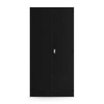 Jan Nowak Werkzeugschrank TC007 Werkstattschrank Garagenschrank 7 Schubladen Perforierte Rückwand Flügeltüren Pulverbeschichtet Metall 185 cm x 92 cm x 50 cm (Schwarz) - 2