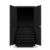 Jan Nowak Werkzeugschrank TC007 Werkstattschrank Garagenschrank 7 Schubladen Perforierte Rückwand Flügeltüren Pulverbeschichtet Metall 185 cm x 92 cm x 50 cm (Schwarz) - 1