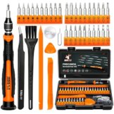 JOREST 38Pcs Feinmechaniker Schraubendreher Set, Mini Werkzeug Kit mit Torx T1 T2 T3 T4 T5, TR6 T7 T8 T9 T10 T15, Triwing Y00, Stern P2 P5, -1.0/2.0, usw, für Switch, PS4, Laptop, Xbox, Brillen, Uhren - 1