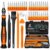 JOREST 38Pcs Feinmechaniker Schraubendreher Set, Mini Werkzeug Kit mit Torx T1 T2 T3 T4 T5, TR6 T7 T8 T9 T10 T15, Triwing Y00, Stern P2 P5, -1.0/2.0, usw, für Switch, PS4, Laptop, Xbox, Brillen, Uhren - 1