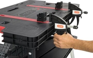 Keter Faltbare Werkbank 85 x 55 cm max. 453 kg inkl. Schraubzwingen Werkbänke - 2