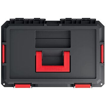 Kistenberg Werkzeugkiste Werkzeugkoffer Werkzeugkasten Werkstattkiste Werkzeugbox mit 2x Trennwänden, Tragfähigkeit von 50 kg, Kunststoff, Modular Solution 530 x 355 x 310 mm - 3