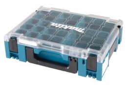 Makita 191X80-2 MAKPAC-Organizer, mit 13 herausnehmbaren Boxeinsätzen, Klarsichtdeckel, verknüpfbar an Koffersystem, mit Tragegriff, 395 x 295 x 110 mm (LxBxH) - 1