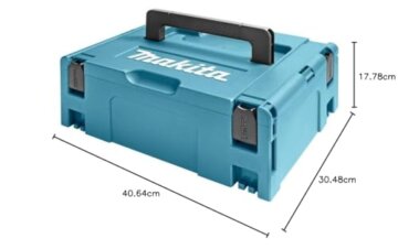 Makita 821550-0 MAKPAC Größe 2 Systemkoffer, Werkzeugkoffer, Transportkoffer, verknüpfbar an Koffersystem, mit Tragegriff, 395 x 295 x 163 mm (LxBxH) - 3