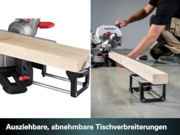 Metabo Kapp- und Gehrungssäge Set KGS 216 M – 613216900 – Mit Precision Cut Line, 216 mm 2. Hartmetall-Sägeblatt und Zugfunktion – 2 m Kabellänge - 7