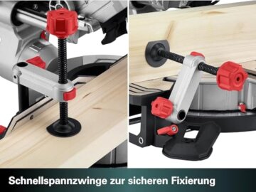 Metabo Kapp- und Gehrungssäge Set KGS 216 M – 613216900 – Mit Precision Cut Line, 216 mm 2. Hartmetall-Sägeblatt und Zugfunktion – 2 m Kabellänge - 8