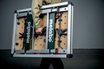 Metabo Multifunktionstisch MWB 100 I Klappbare Werkbank Dank Klappmechanismus inkl. Transporthandgriffe I Standbeine höhenverstellbar - 6