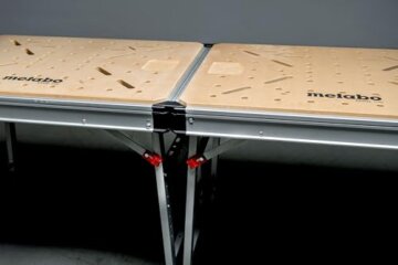 Metabo Multifunktionstisch MWB 100 I Klappbare Werkbank Dank Klappmechanismus inkl. Transporthandgriffe I Standbeine höhenverstellbar - 10