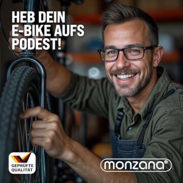 MONZANA® Fahrradmontageständer Profi 50 kg für E-Bike Tragetasche Reifenheber Werkzeugablage Stahl klappbar höhenverstellbar Reparaturständer Fahrrad - 8
