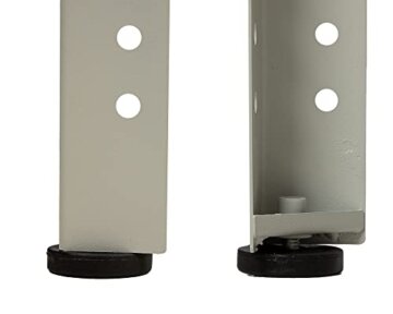 Ondis24 Werkbank 120cm Nobbi Pro Packtisch aus Metall, mit Arbeitsplatte, höhenverstellbare Einlegeböden, Justierfüße, Werktisch für Sparfüchse lichtgrau (95cm) - 7