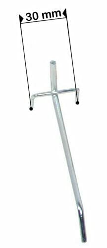 Ondis24 Werkzeugwand 120 x 60 cm mit 22-teiligem Hakensortiment Lochwand Werkstatt aus Metall - 7