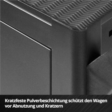 Original Einhell Werkstattwagen leer (6 Schubladen, Interlock-System, kugelgelagerte Führungsschienen, belastbar bis 135 kg, mobil mit Feststellrollen) - 6