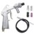 Sandstrahlpistole 6-teiliges Set Druckluft, Keramikdüse, Eisen Düse, Sandstrahler, Aluminium, Gummischlauch, Sand Saugrohr, Sandstrahlen Gerät mit Gummischlauch (1M), für Sandstrahler - 1