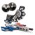 Scheppach HM216SPX Kapp-Zug-Gehrungssäge Kappsäge 2000 W, inkl. 2. Ø 210 mm Sägeblatt | 65 mm Schnitthöhe | 34 cm Schnittbreite| mit Laser, Aluauflagen, Drehtisch mit Schnellarretierung - 1