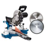 Scheppach HM254 Kappzugsäge mit Softstart & Laser - 2000W Leistung |Ø 255mm Sägeblatt | Schnittbreite/höhe: 340mm x 90mm | inkl. 2. Sägeblatt (HM254) - 1