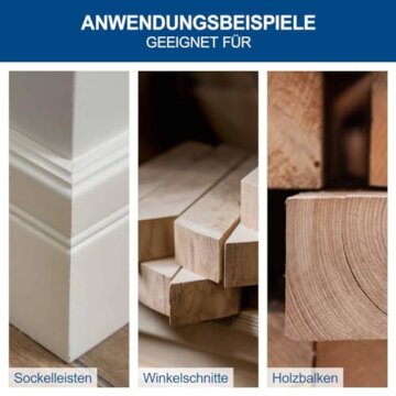 Scheppach Kappsäge HM80L mit Laser | Schnitthöhe 60mm | Schnittbreite 120mm | 1500W | Sägeblatt-Ø 210mm 24Z | beidseitig schwenkbarer Sägekopf | Gehrungssäge | Werkstückauflage & Spanner (HM80L 2024) - 7