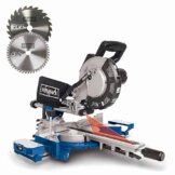 Scheppach Kappzugsäge HM216 Kappsäge Gehrungssäge mit Laser | Sägeblatt Ø 216mm | 2000W Leistung | Drehtisch mit Schnellarretierung | inkl. 2 Sägeblatt (HM216) - 1