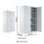 Schrank & Stuhl XXL Werkzeugschrank – Werkstattschrank mit 4 höhenverstellbaren Fachböden, Stahlschrank für Werkzeuge, 195 x 92 x 60 cm (H x B x T), Anthrazit/Schwarz - 2